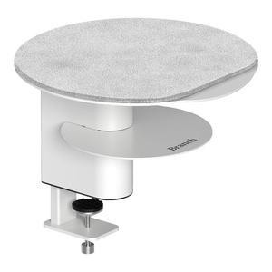 브랜치 데스크 퍼치 모니터 노트북 정리함 액세서리용 있는 안감 펠트 흰색 강철 선반 및 코팅 플랫폼이 2단 분말 클램프 고가