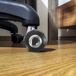 8피스 사무실 의자 바퀴 세트 나사식 나일론 강력한 브레이크 기능 가정 위한 부드럽고 조용한 책상 캐스터