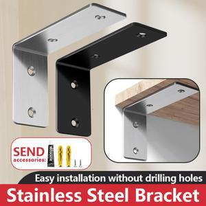 스테인리스 스틸 비천공 레이어 팔레트 접이식 삼각 브래킷 벽 고정 L자형 하중 지지 파티션