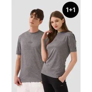 1+1 [푸마] 남녀공용 듀얼메쉬 반팔 티셔츠 1+1 균일가전