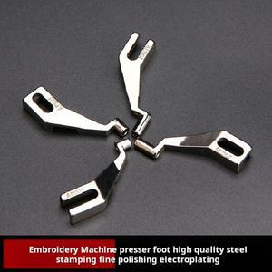 컴퓨터 패턴 재봉틀 노루발  중간 길이 숏 입 템플릿  2/3 씰링  프레임 핀 액세서리