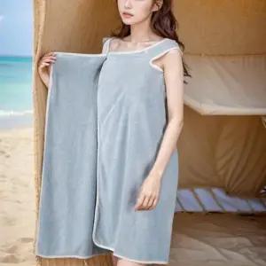 [생활] 바캉스 샤워 목욕 가운 로브 골프 비치 타올 간편착용