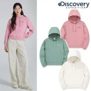 디스커버리 DWHD41044 여성 세미 크롭 긴팔 후드티셔츠 후드형 티셔츠 388850