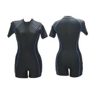 반전신수영복 수영장 바다 해변 반팔지퍼 여성수영복 AB501