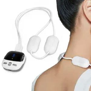 목 어깨 저주파 안마기 EMS 온열 찜질 목걸이형 무선 휴대용 마사지