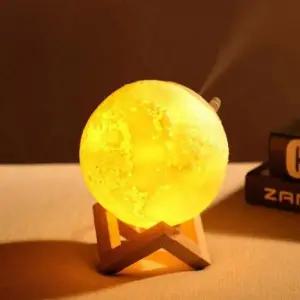 무드등가습기 탁상 인테리어 달모형 무드등 미니 USB 가습기