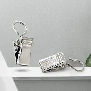 TBZ 커튼레일 고리집게 네트망 걸이집게 부자재 다용도 커텐 블랙