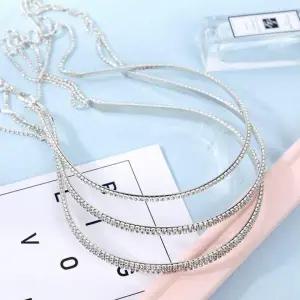 [골드스마일]큐빅 장식 헤어밴드 귀걸이 스타일 머리띠 큐빅포인트