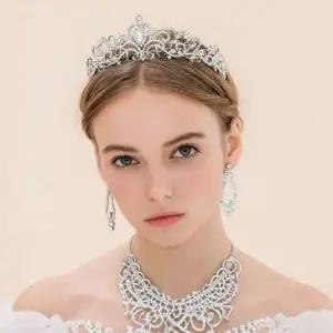[골드스마일]웨딩 헤어장식 신부 왕관 브라이덜샤워 파티 촬영용 프린세스