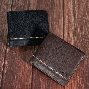 가죽 남성 반지갑 회사원 선물용 캐주얼 스마트 지갑 20대 정장