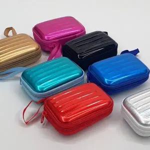 컬러 미니 동전지갑 소형 지폐 수납 캐리어 파우치 휴대용 컴팩트