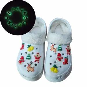 DIY 꾸미기용 야광 신발 장식 샌들 구멍 슬리퍼 파츠 크리스마스