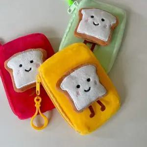 식빵 모양 미니 카드지갑 동전파우치 휴대용 이너백 포인트