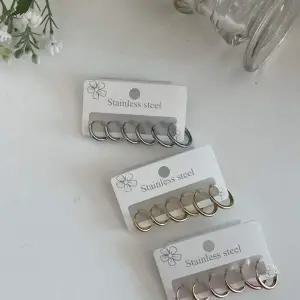 써지컬 스틸 원터치 링 귀걸이 데일리 포인트 학생용 미니 귀걸이