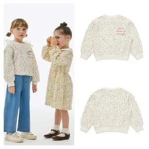 [래핑차일드](마산점) 26SS 아동 플라워 와플 맨투맨 (86129-332-70)