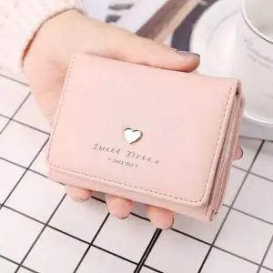 [셀러에이드]하트 디자인 미니 동전 지갑 여성용 학생용 소형 반지갑 데일리
