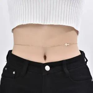 [콩심팥심]십자가 허리 체인 드롭 바디체인 벨리 몸통 목걸이 펜던트 장식