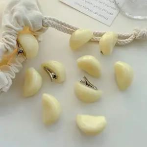 마늘 헤어핀 0개 세트 집게 머리핀 재미 헤어핀 패션잡화 선물 소품