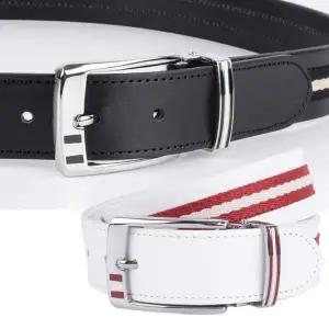 [콩심팥심]남성용 캐주얼 가죽 허리띠 소가죽 벨트 골프 팬츠 청바지용 블랙