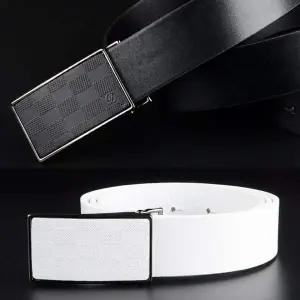 [콩심팥심]남녀 공용 가죽 캐주얼 허리띠 남성 슬랙스용 여성 골프 팬츠 벨트