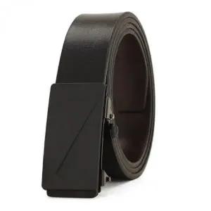 [콩심팥심]남성용 클래식 가죽 자동 버클 정장 허리띠 벨트 심플 디자인