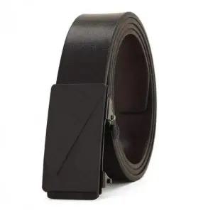 남성용 클래식 가죽 자동 버클 정장 허리띠 벨트 심플 디자인