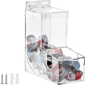 구쉬빈 아크릴 데일리 콘택트렌즈 보관 정리함 투명 걸이식 보관함 벽걸이형 독립형 디스펜서 세탁 포드