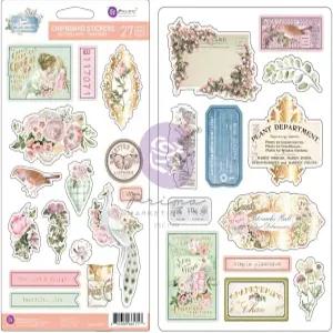 프리마 마케팅 INC 플랜트 부서 칩보드 스티커 27개/Pkg-형태 W/Foil 디테일 스티커-27개