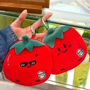 BS 토마토 동전지갑 파우치 일본여행 엔화 용돈 지갑 케이스 홀더