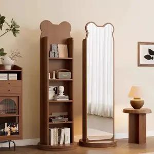 픽유아 11번가 3단 슬림 책장 거실 낮은 책꽂이 선반 틈새거울 회전형