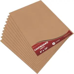 메가 포맷 골판지 시트 칩보드 페이퍼보드 .022 두께 - 용지 우편 배달원 공예품 대형 시트(8 x 10 10팩)용