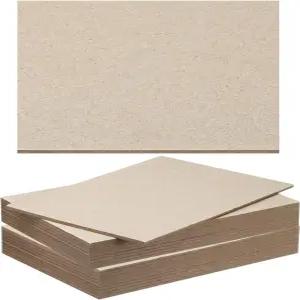 PATIKIL 7x5x0.1 칩보드 시트 20Pcs 100PT 두꺼운 북보드 바인더 보드 책 제본 커버용 견고한 용품 회색