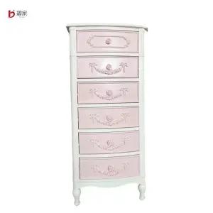 픽유아 11번가 가구 프랑스풍 감성 서랍장 진열장 원목 엔틱 핑크 인테리어
