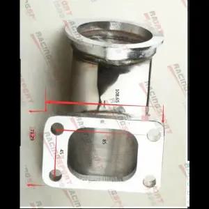 호환 CNC T3 터보 배기 플랜지 - 3 인치 V-밴드 플랜지 90도 엘보 어댑터