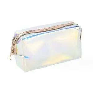 레인보우 오로라 사각 파우치 홀로그램 오로라 삼각 파우치