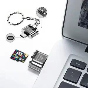 [셀러에이드]마이크로 5핀 C타입 휴대용 스마트폰 TF 리더기 메모리카드리더 OTG