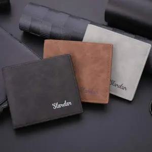 얇은지갑 부드러운 남자 슬림 반지갑 가죽 반지갑 남성 장지갑