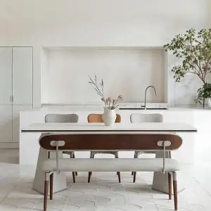 아트박스/바이탈버브 엘리안 포세린세라믹 벤치형 6인용 2000 식탁세트