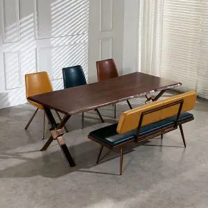 아트박스/바이탈버브 라자브 자작나무원목상판 다이닝 6인 식탁세트