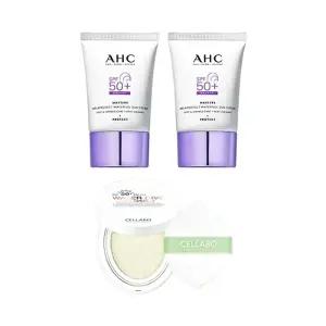 AHC 마스터즈 멜라 프로텍트 워터풀 선크림 40ml x2 + 셀라보 선쿠션 시즌2 23g