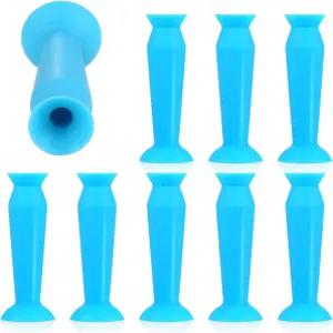 바닥에 흡입 컵이 있는 무칭 8팩 핸들러 렌즈 어플리케이터 하드 벤트리스 삽입기 공막 렌즈용 콘택트 블루