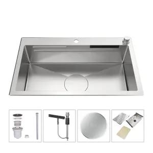 [전국설치] 백조씽크 사각씽크볼 RECO85W 레이어드 주방싱크볼 싱크대교체 사일런트패드