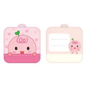 [골드스마일]귀여운 어린이 이름표 분홍 5개입 1P 명찰 어린이집 가방 유치원