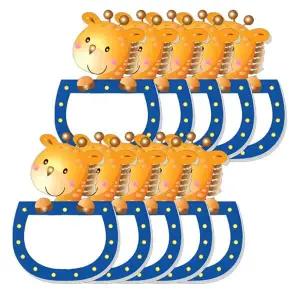 동물 어린이 이름표 기린 10개입 1P 어린이집 가방 유치원 네임택