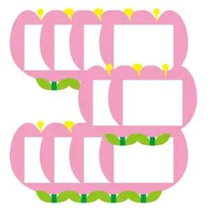 튤립 어린이 이름표 분홍 10개입 1P 어린이집 가방 유치원 네임텍