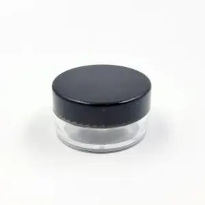 [비케이엠_62]5g 파우더공병 투명 플라스틱 공병(블랙)