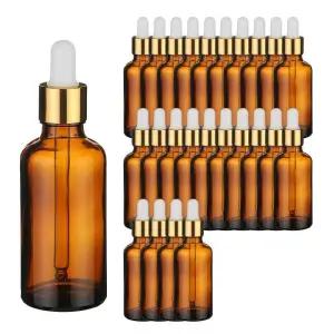 [비케이엠_62]골드 스포이드 브라운 공병 DIY 50ml 25개