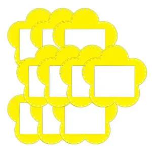 어린이 이름표 꽃 노랑 10개입 1P 어린이집 가방 유치원 네임텍