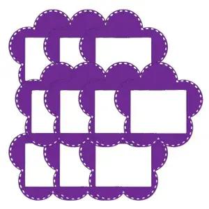 어린이 이름표 꽃 보라 10개입 1P 어린이집 가방 유치원 네임텍