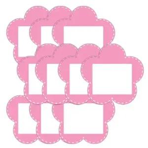 어린이 이름표 꽃 분홍 10개입 1P 어린이집 가방 유치원 네임텍